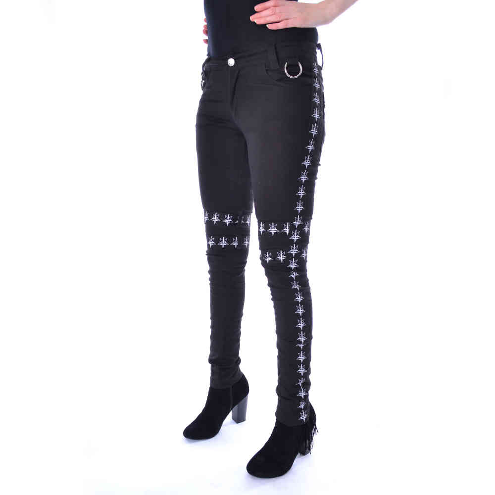 Heartless - PENTAGRAM Broek rechte pijpen - Zwart